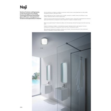 Redo 01-1454 - LED-kattovalaisin kylpyhuoneeseen NAJI LED/18W/230V halkaisija 35 cm IP44