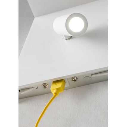 Redo 01-1499 - LED-seinävalaisin AGOS LED/6W/230V + LED/3,2W USB valkoinen