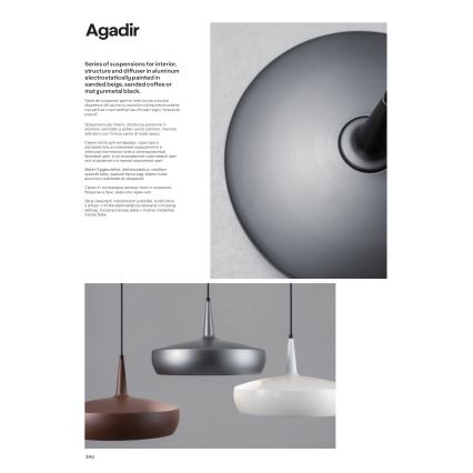 Redo 01-1615 - Kattokruunu narulla AGADIR 1xE27/42W/230V