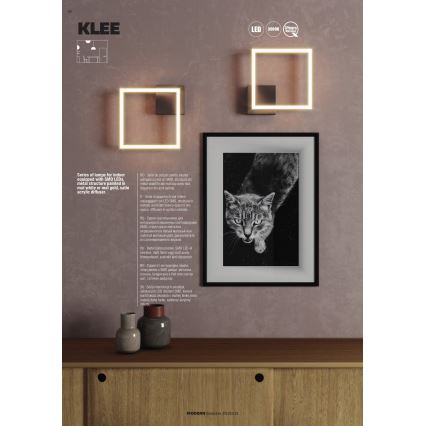 Redo 01-1638 - himmennettävä kattovalaisin KLEE LED/30W/230V 45x45 cm valkoinen