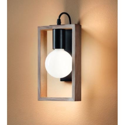 Redo 01-1663 - Seinävalaisin TIMBER 1xE27/42W/230V pyökki