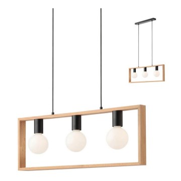 Redo 01-1665 - Kattokruunu narulla TIMBER 3xE27/42W/230V