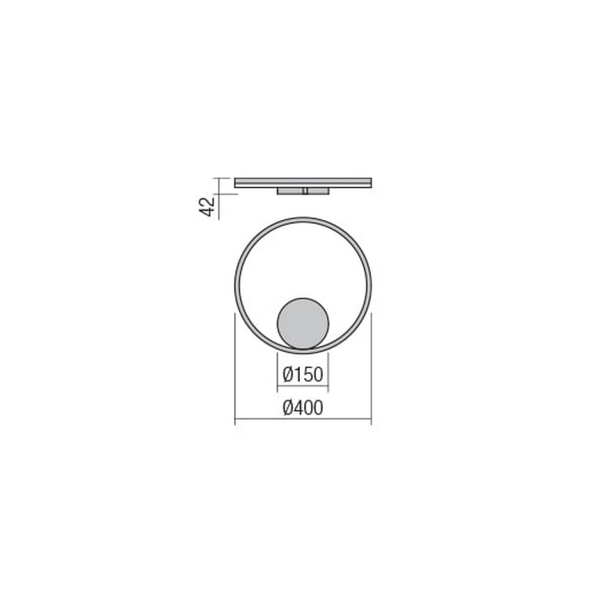 Redo 01-1701 - LED-seinävalaisin ORBIT LED/28W/230V