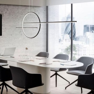 Redo 01-1737 - GIOTTO LED/56W/230V himmennettävä LED-riippuvalaisin musta, johdolla