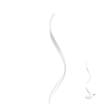 Redo 01-1797 - LED himennettävä lattiavalaisin TORSION LED/24W/230V valkoinen