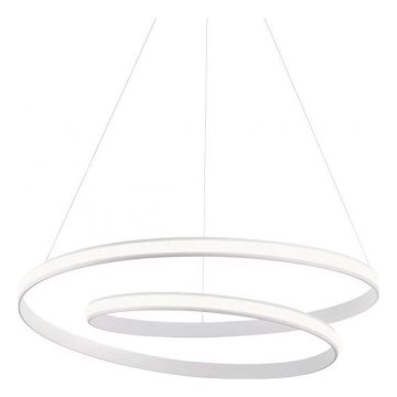Redo 01-1890 - LED-himmennettävä riippuvalaisin kaapelilla TORSION LED/35W/230V, halkaisija 75 cm, valkoinen