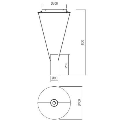 Redo 01-1970 - Himmennettävä LED-kattokruunu johdossa ESSENCE LED/24W/230V CRI 90 3000K valkoinen