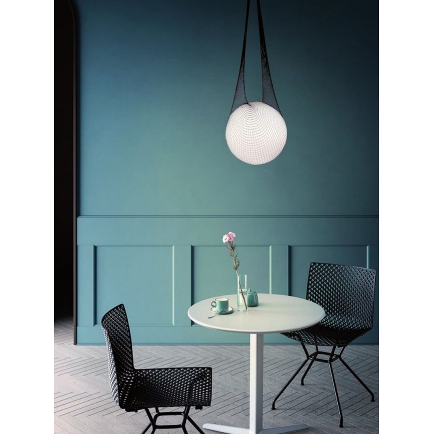 Redo 01-1974 - LED-riippuvalaisin kaapelilla ALLURIA 1xE27/10W/230V Ø 40 cm