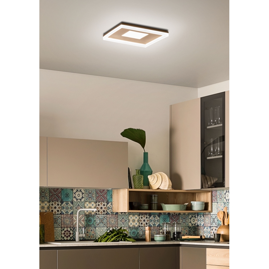 Redo 01-1998 - himmennettävä LED-kattovalaisin MAYA LED/42W/230V 42,5x42,5 cm kultainen