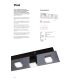 Redo 01-2017 - LED-kattovalaisin PIXEL LED/48W/230V 3000K 45x45 cm musta
