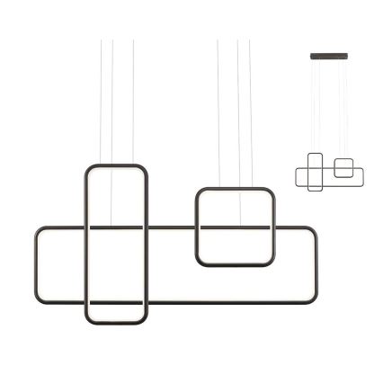 Redo 01-2100 - THAI LED-himmennettävä riippuvalaisin vaijerilla, 86W/230V, musta