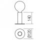 Redo 01-2131 - Kosketuspöytälamppu RIVET 1xE27/42W/230V kupari