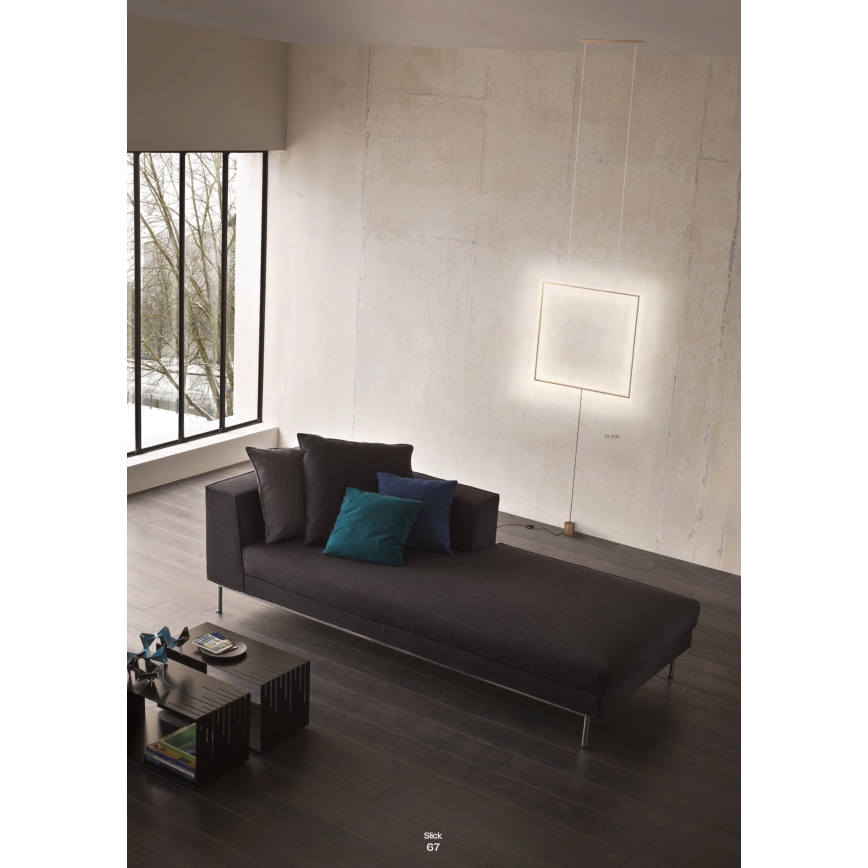 Redo 01-2134 - LED lattiavalaisin SLICK LED/28W/230V musta