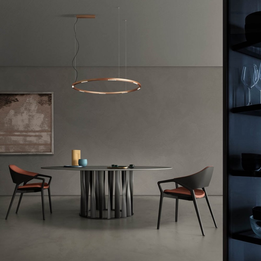 Redo 01-2209 - LED-kattokruunu johdossa UNION LED/68W/230V CRI 90 3000K halkaisija 120 cm kulta