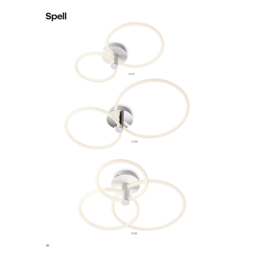 Redo 01-2222 - himmennettävä LED-kattovalaisin SPELL LED/32W/230V kiillotettu kromi