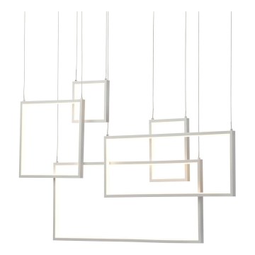 Redo 01-2316 - himmennettävä PLANA LED/80W/230V riippuvalaisin vaijerilla, valkoinen