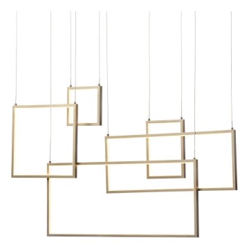 Redo 01-2317 - himmennettävä riippuvalaisin kaapelilla PLANA LED/80W/230V, kultainen