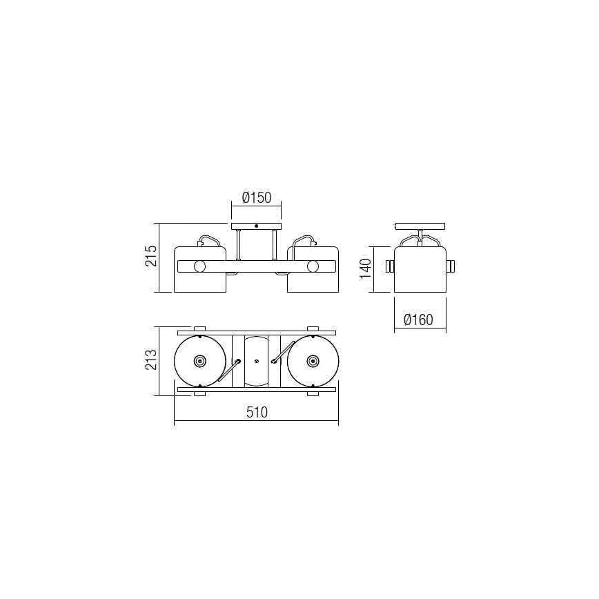 Redo 01-2400 - Kattovalaisin POOH 2xE27/42W/230V pyökki