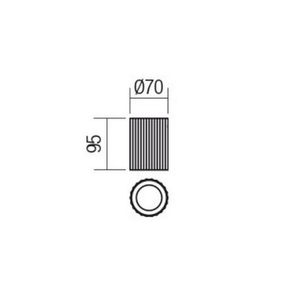 Redo 01-2554 - Kohdevalaisin DELPHI 1xGU10/7W/230V, Ø 7 cm, valkoinen