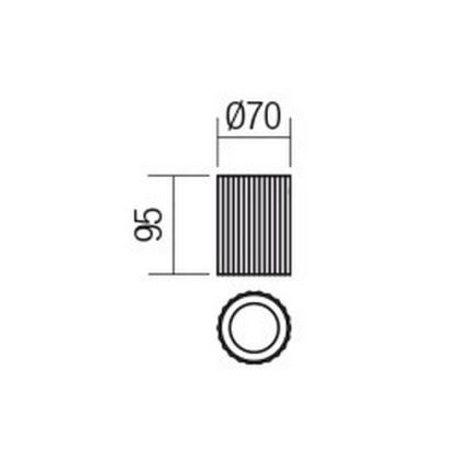 Redo 01-2585 - Kohdevalaisin DELPHI 1xGU10/7W/230V halkaisija 7 cm kultainen