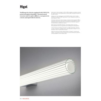 Redo 01-2591 - LED kylpyhuoneen peilivalaisin RIGAL LED/12W/230V 60 cm CRI 90 IP44 kiiltävä kromi/valkoinen