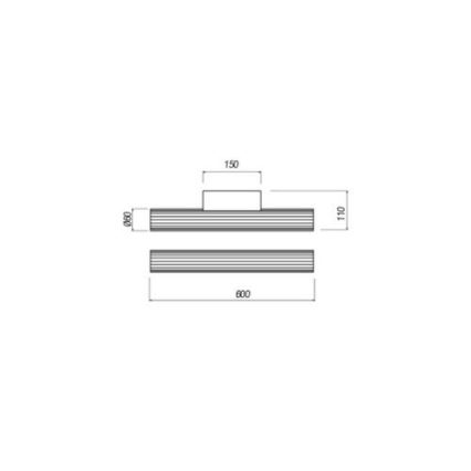 Redo 01-2591 - LED kylpyhuoneen peilivalaisin RIGAL LED/12W/230V 60 cm CRI 90 IP44 kiiltävä kromi/valkoinen