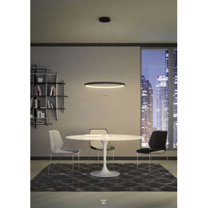Redo 01-2673 - Himmennettävä LED-kattokruunu johdossa ICONIC LED/50W/230V halkaisija 58 cm kulta