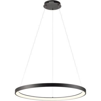 Redo 01-2677 - Himmennettävä LED-kattokruunu johdossa ICONIC LED/60W/230V halkaisija 78 cm musta
