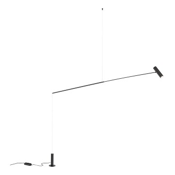 Redo 01-2695 - LED himmennettävä lattiavalaisin PICAS LED/12W/230V musta