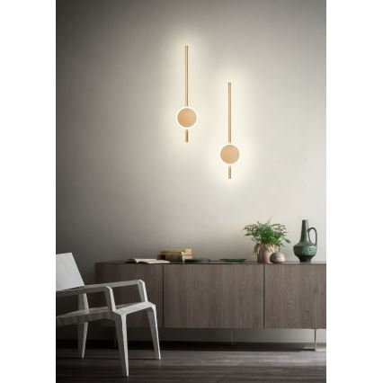 Redo 01-2700 - LED-seinävalaisin DIAZ LED/18W/230V CRI 90 kulta