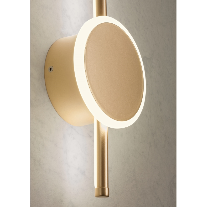 Redo 01-2700 - LED-seinävalaisin DIAZ LED/18W/230V CRI 90 kulta