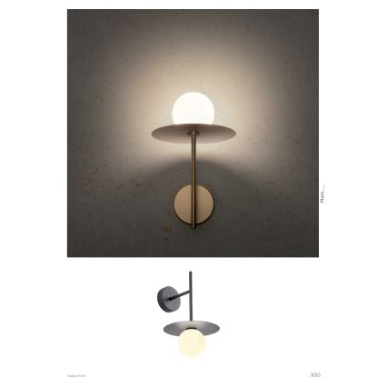 Redo 01-2725 - Seinävalaisin PLATO 1xG9/10W/230V kulta