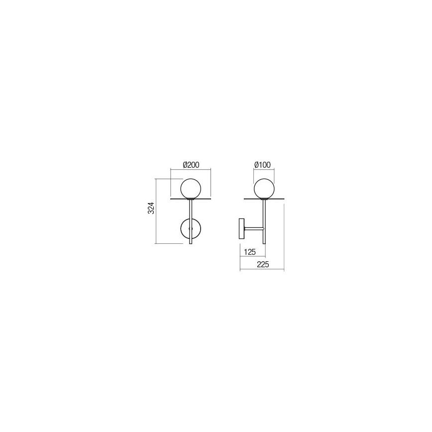 Redo 01-2725 - Seinävalaisin PLATO 1xG9/10W/230V kulta