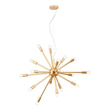 Redo 01-2935 - Kaapelilla roikkuva kattokruunu STELLAR 18xE14/25W/230V kultainen