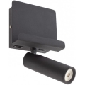 Redo 01-3084 - LED-seinävalaisin PANEL LED/3,5W/230V USB musta