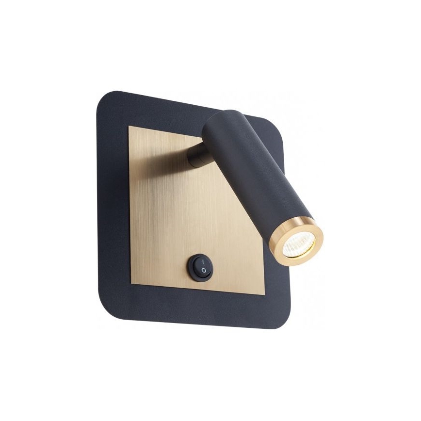 Redo 01-3092 - LED-seinävalaisin CLOSER LED/6W/230V musta