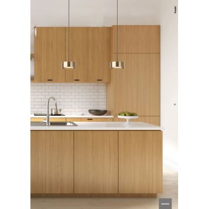 Redo 01-3099 - LED-kattokruunu johdossa PUNKT LED/6W/230V halkaisija 15 cm valkoinen