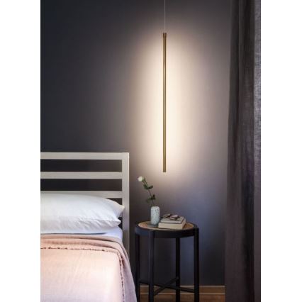 Redo 01-3115 - LED-kattokruunu johdossa TABOO LED/9W/230V messinki