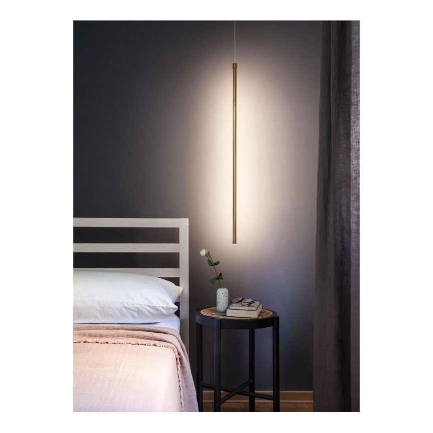 Redo 01-3115 - LED-kattokruunu johdossa TABOO LED/9W/230V messinki