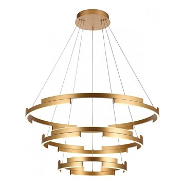 Redo 01-3181 - Himmennettävä LED-kattokruunu johdossa CASTLE LED/80W/230V kulta