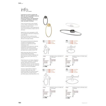Redo 01-3299 - himmennettävä LED-riippuvalaisin vaijerilla LEO LED/67W/230V 3000/4000K CRI 90 60x130 cm musta