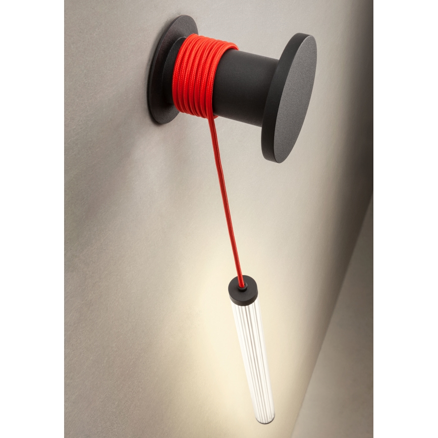 Redo 01-3304 - SWING himmennettävä LED-seinävalaisin LED/16W/230V 3000/4000K CRI 90 musta