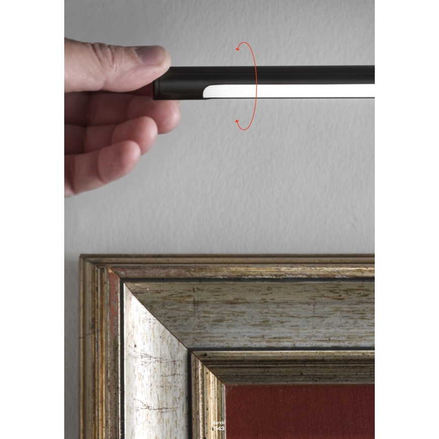 Redo 01-3467 - LED-kuvavalo KENDO LED/11W/230V 51,4 cm CRI 92 musta