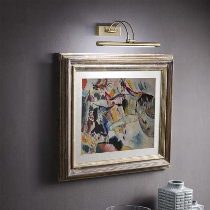 Redo 01-3473 - LED-kuvavalo IKON LED/16,4W/230V 61,5 cm CRI 92 messinki