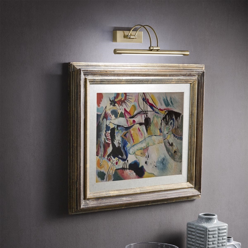 Redo 01-3473 - LED-kuvavalo IKON LED/16,4W/230V 61,5 cm CRI 92 messinki