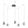 Redo 01-3487 - Himmennettävä LED-riippuvalaisin vaijerilla KHADI 5xLED/5,2W/230V CRI 90, hämähäkinmuotoinen, musta/savunvärinen
