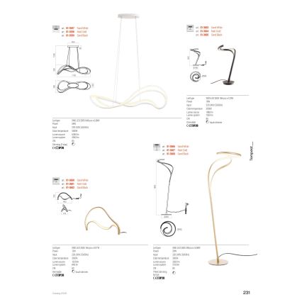 Redo 01-3599 - TEMPEST LED/58W/230V himmennettävä vaijeririippuvalaisin, musta