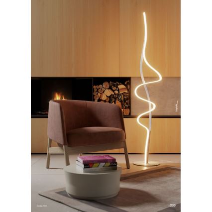 Redo 01-3625 - LED-himmennettävä lattiavalaisin IMPULS LED/36W/230V kultainen