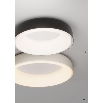 Redo 01-3724 - LED-kattovalaisin DIP-LED/40W/230V 2700/3000/4000/5000/6500K CRI 90 halkaisija 62,4 cm musta