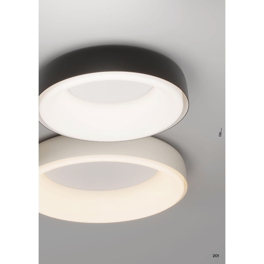 Redo 01-3724 - LED-kattovalaisin DIP-LED/40W/230V 2700/3000/4000/5000/6500K CRI 90 halkaisija 62,4 cm musta